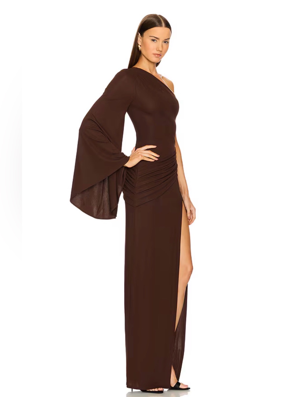 Michael Costello X Revolve Chocolate Brown Dress Nwt Size Xs